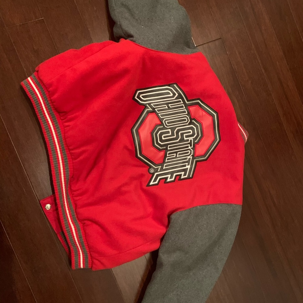 Ohio State reversible bomber jacket